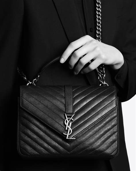 college medium ysl shorter strap|YSL college bag.